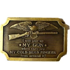 VTG I Will Give Up My Gun When They Pry My Cold Dead Fingers From It Belt Buckle